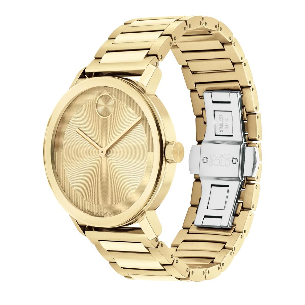 Evolution Men&rsquo;s Dress Watch in Yellow Gold-Tone Ion-Plated Stainless Steel – Image 2 of 3