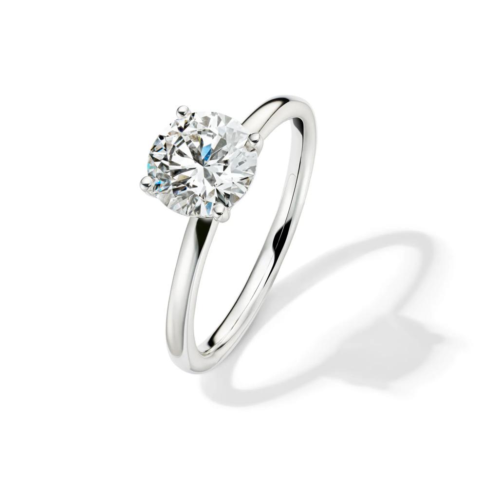 Lab Grown Diamond Solitaire Round Engagement Ring in 14K White Gold (1 1/2 ct.) – Image 4 of 4