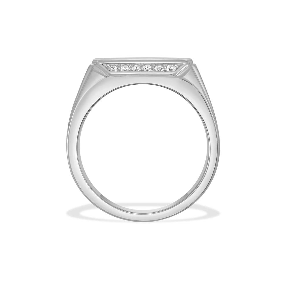 Men's Diamond Ring in Sterling Silver (1/5 ct. tw.) – Image 4 of 4