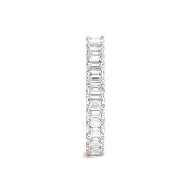 Lab Grown Emerald-Cut Diamond Eternity Band in 14K Rose Gold &#40;2 ct. tw.&#41;  – Image 3 of 3