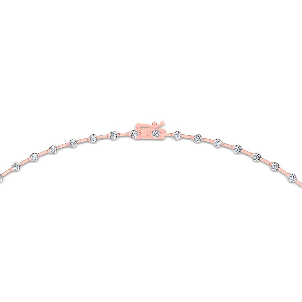 Lab Grown Diamond Sticks &amp; Stones Necklace in 14K Rose Gold (3 1/2 ct. tw.) – Image 2 of 4