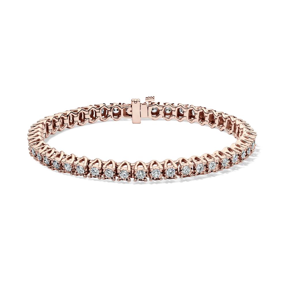 Lab Grown Diamond Illusion Bracelet in 10K Rose Gold (3 ct. tw.) – Image 2 of 2