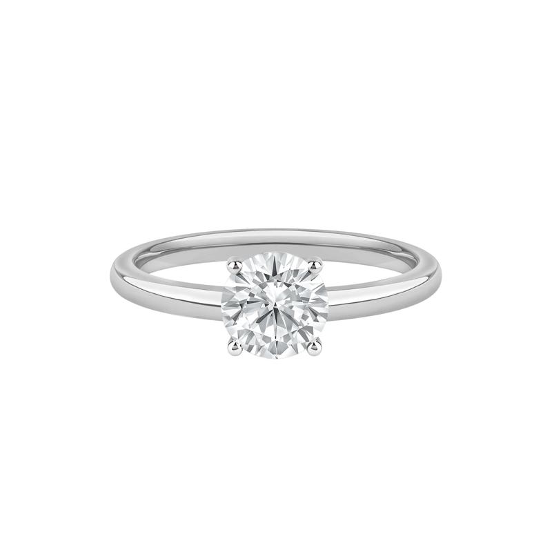 Diamond Round Solitaire Engagement Ring in 14K White Gold &#40;1 ct.&#41; – Image 1 of 5