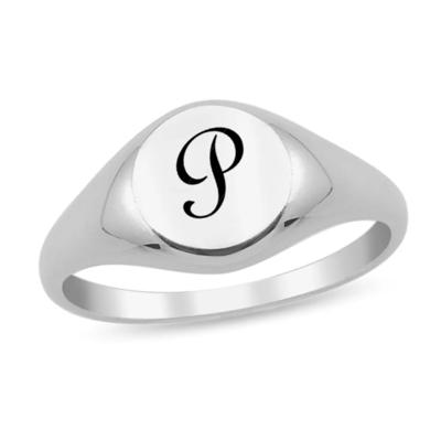 Engravable Heart Signet Ring