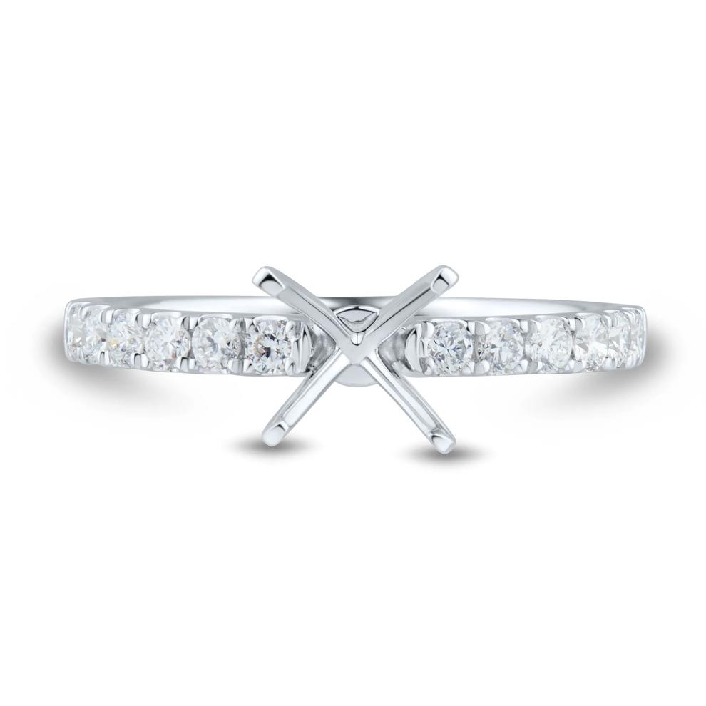 Lab Grown Diamond Semi-Mount Engagement Ring in 14K White Gold (1/3 ct. tw.)  (Setting Only) – Image 1 of 6