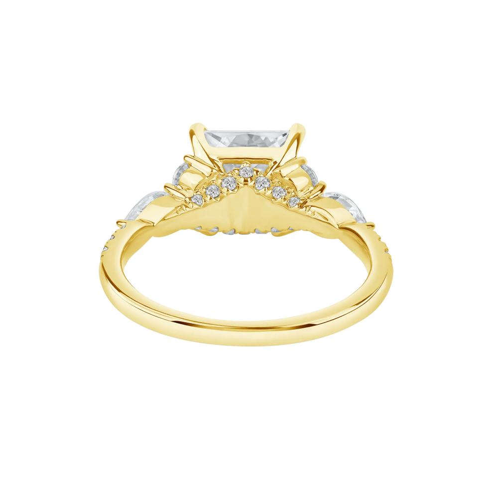 Sage Lab Grown Diamond Engagement Ring in 14K Yellow Gold (3 3/4 ct. tw.) – Image 4 of 5
