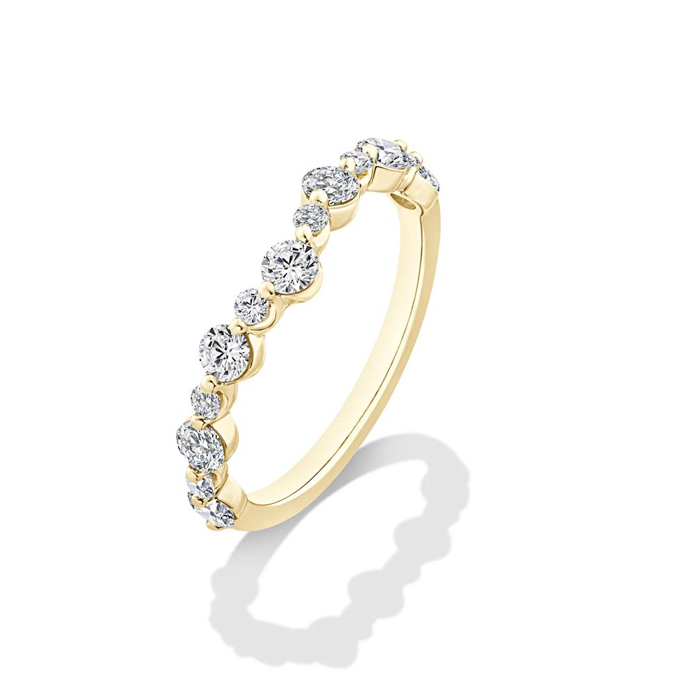 Lab Grown Diamond Contour Band in 14K Yellow Gold (3/4 ct. tw.) – Image 4 of 4