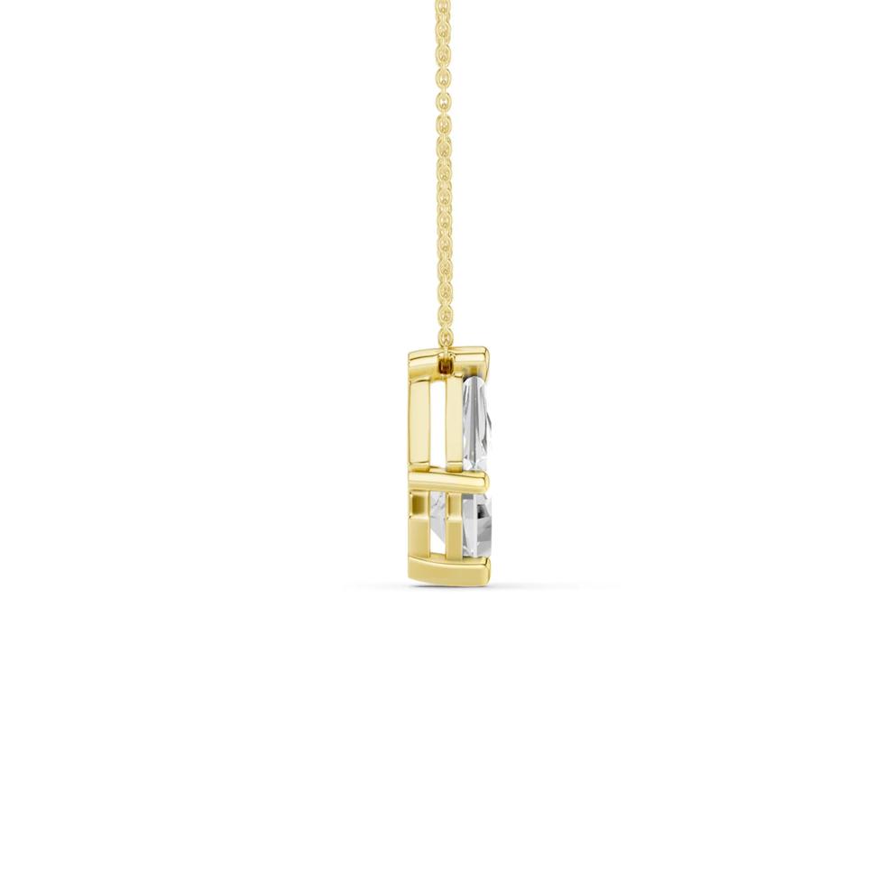 Lab Grown Diamond Mixed-Shape Pendant Necklace in 14K Yellow Gold (3/4 ct. tw.) – Image 3 of 3