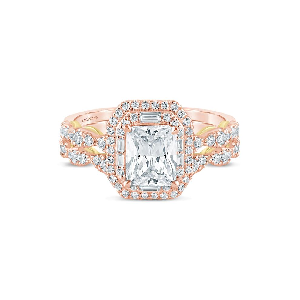 Adriana Lab Grown Diamond Engagement Ring Set in 14K Rose and Yellow Gold (2 1/4 ct. tw.) – Image 1 of 3