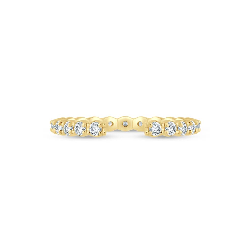 Lab Grown Diamond Open Anniversary Band in 14K Yellow Gold (5/8 ct. tw.) – Image 1 of 3