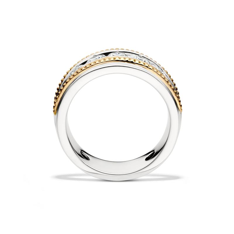 Men&rsquo;s Lab Grown Diamond Band in 10K White and Yellow Gold &#40;1 1/2 ct. tw.&#41;  – Image 2 of 4