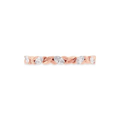 Lab Grown Diamond Marquise Band in 10K Rose Gold (1/4 ct. tw.)