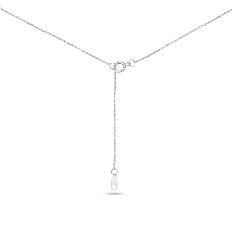 Lab Grown Diamond Three-Stone Necklace in 14K White Gold &#40;1 ct. tw.&#41; – Image 3 of 3