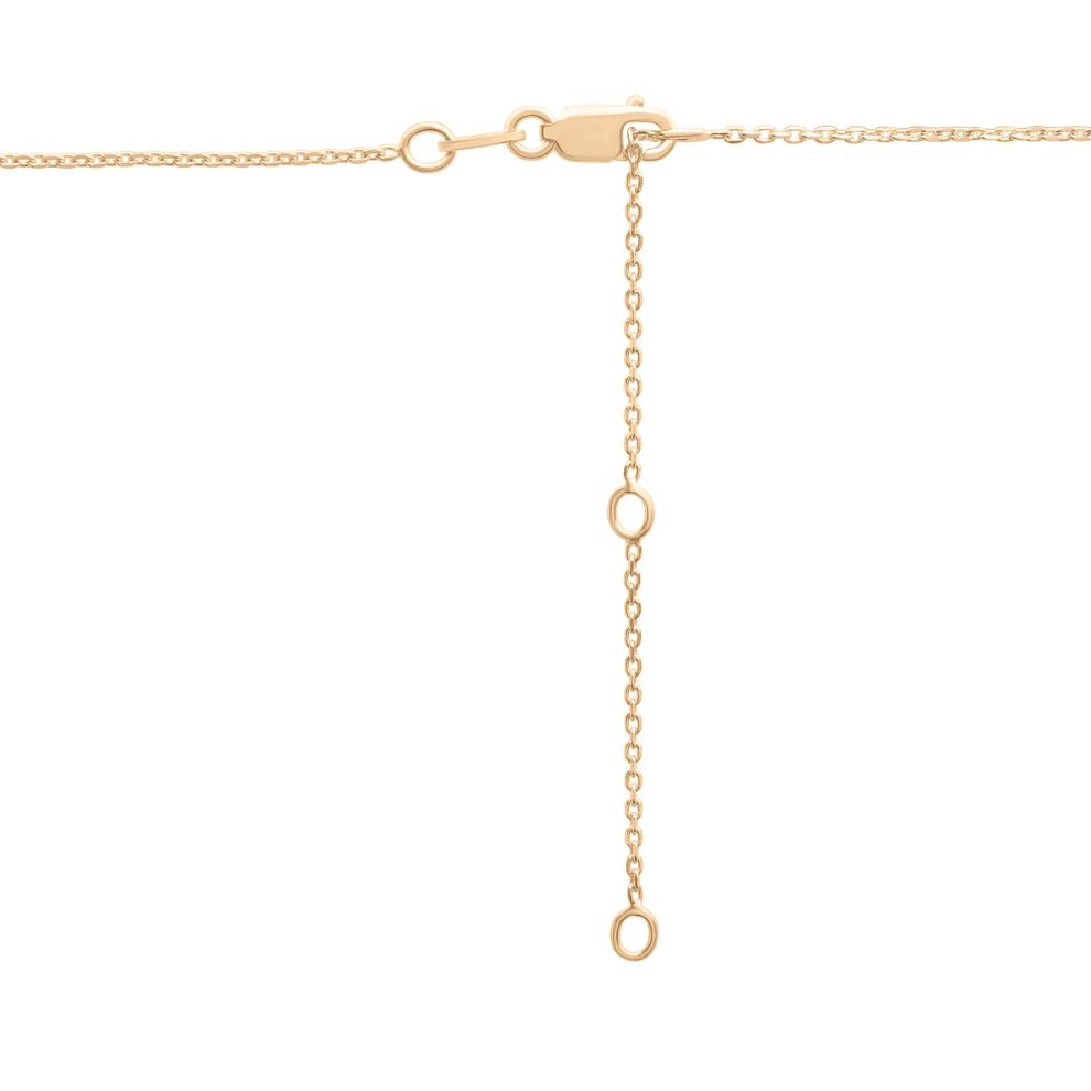 Lab-Created Blue &amp; White Sapphire Pear Drop Pendant in Vermeil – Image 3 of 6
