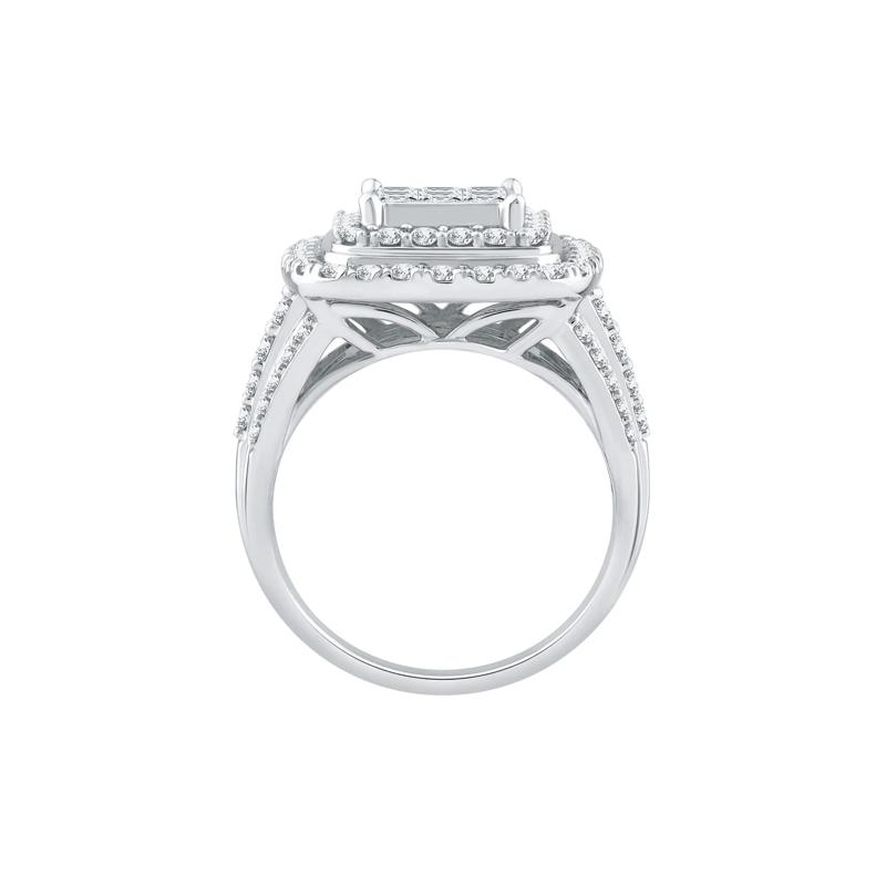 Diamond Composite Engagement Ring in 10K White Gold &#40;2 ct. tw.&#41; – Image 2 of 3