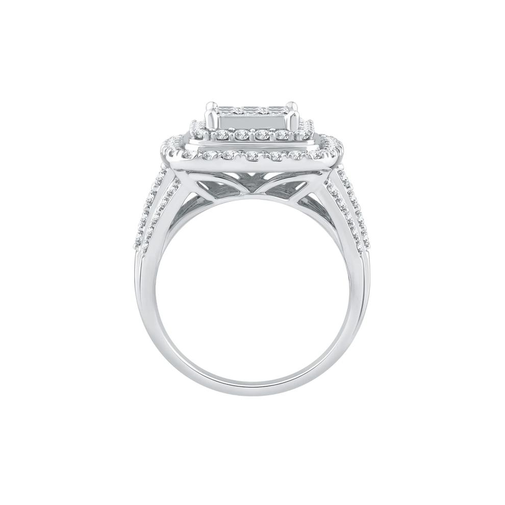 Diamond Composite Engagement Ring in 10K White Gold (2 ct. tw.) – Image 2 of 3