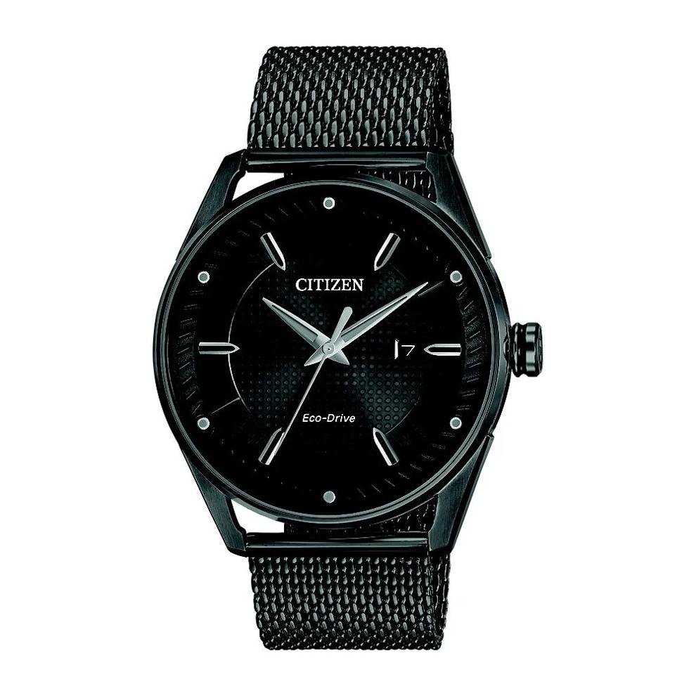 Drive Mesh Men&rsquo;s Watch in Black Ion-Plated Stainless Steel – Image 1 of 1