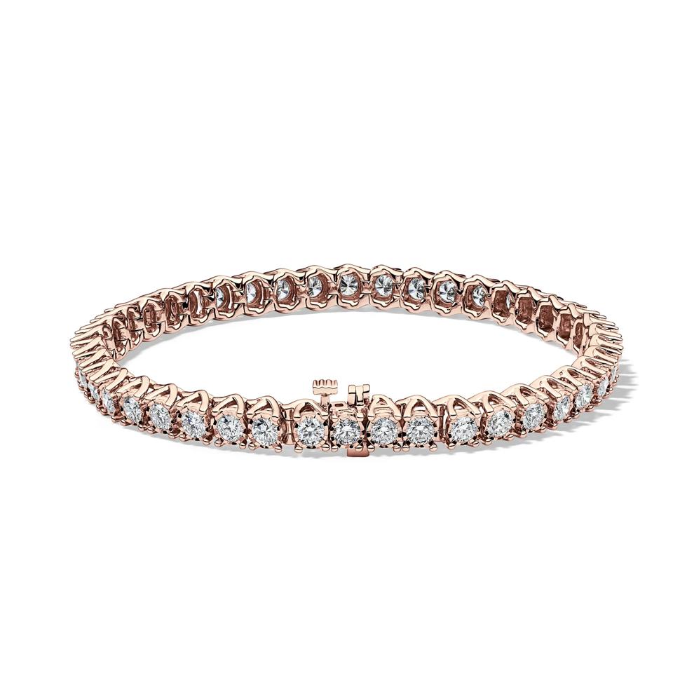 Lab Grown Diamond Illusion Bracelet in 10K Rose Gold (5 ct. tw.) – Image 2 of 2