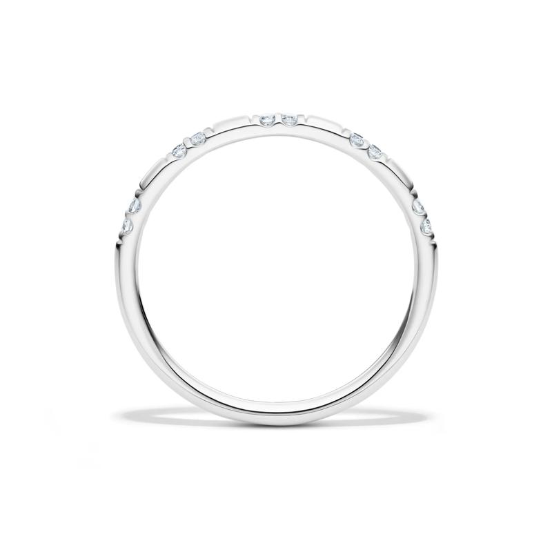 Lab Grown Diamond Stack Band in 10K White Gold &#40;1/10 ct. tw.&#41; – Image 2 of 4