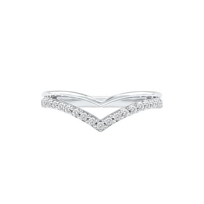 Archer Lab Grown Diamond Chevron Band in 14K White Gold (1/4 ct. tw.)