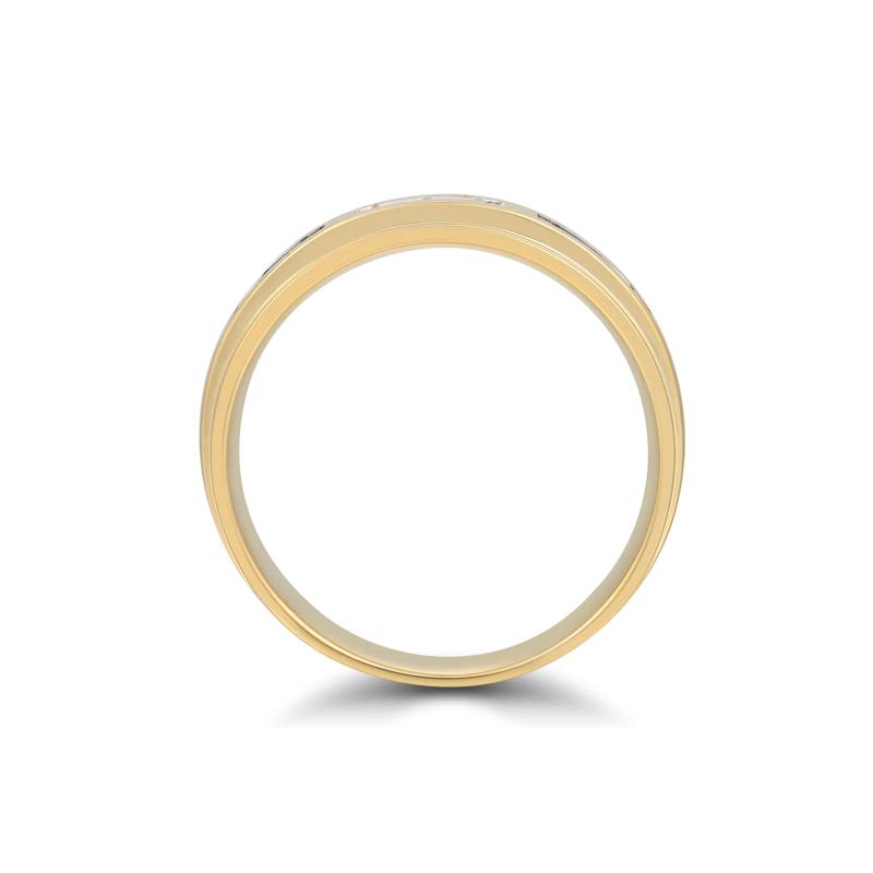 Men&#39;s Champagne and White Diamond Ring in 10K Yellow Gold &#40;3/8 ct. tw.&#41; – Image 2 of 4