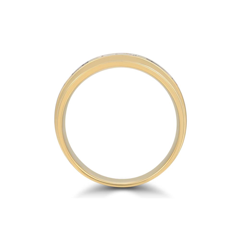 Men's Champagne and White Diamond Ring in 10K Yellow Gold (3/8 ct. tw.) – Image 2 of 4