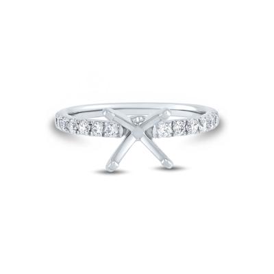 Lab Grown Diamond Semi-Mount Engagement Ring in 14K White Gold (1/3 ct. tw.) (Setting Only)