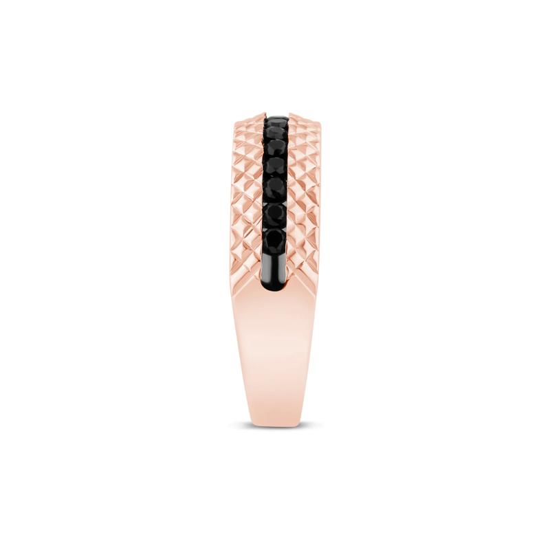 Black Diamond Band in 10K Rose Gold &#40;1/2 ct. tw.&#41; – Image 3 of 3