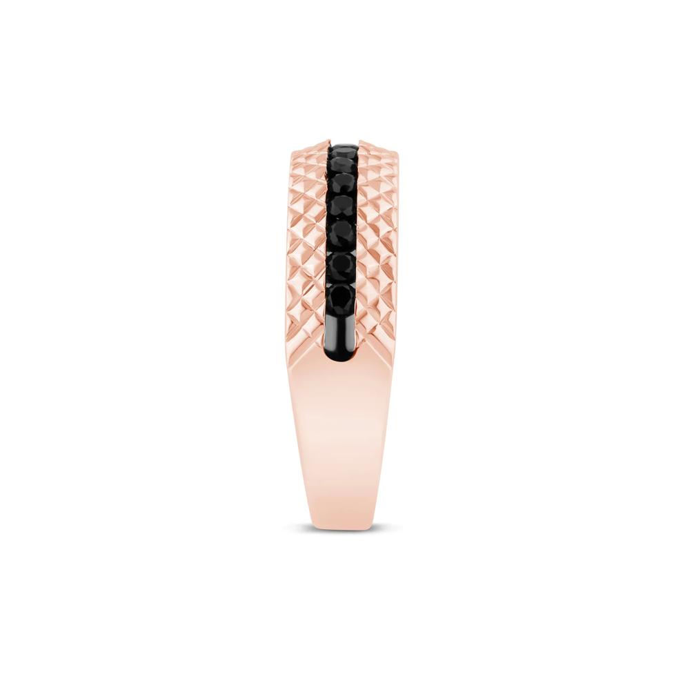 Black Diamond Band in 10K Rose Gold (1/2 ct. tw.) – Image 3 of 3