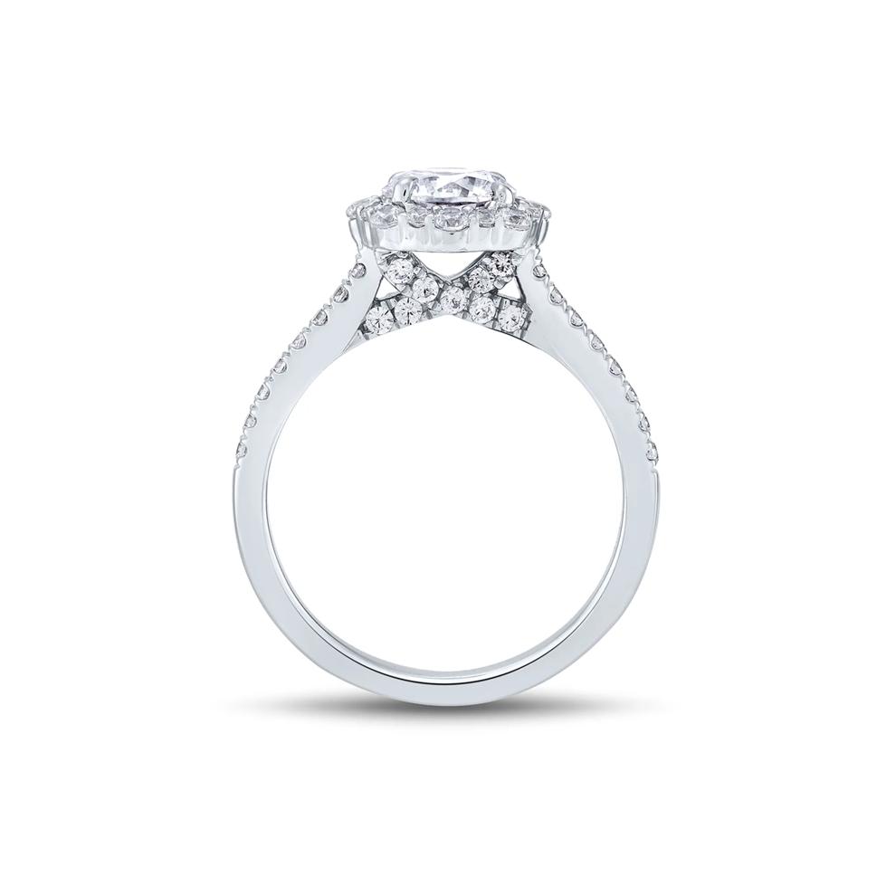 Lab Grown Diamond Limited Edition Round Halo Engagement Ring in 14K White Gold (1 7/8 ct. tw.) – Image 2 of 3