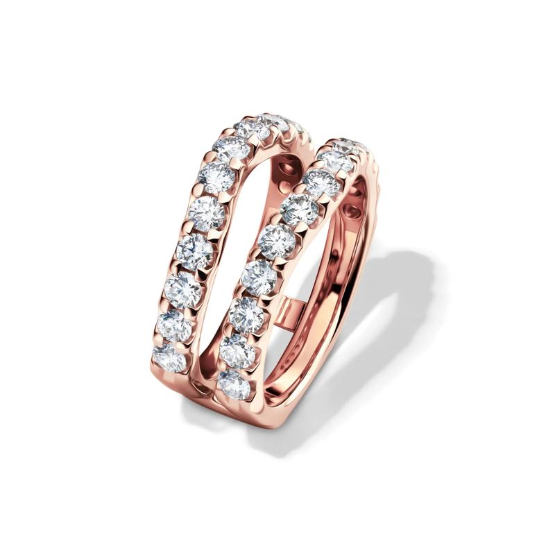 Diamond Chevron Insert in 14K Gold – Image 4 of 4