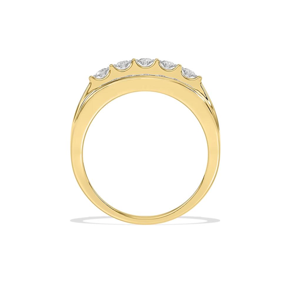 Men's Diamond Multi-Row Ring in 10K Yellow Gold (1 ct. tw.) – Image 4 of 4