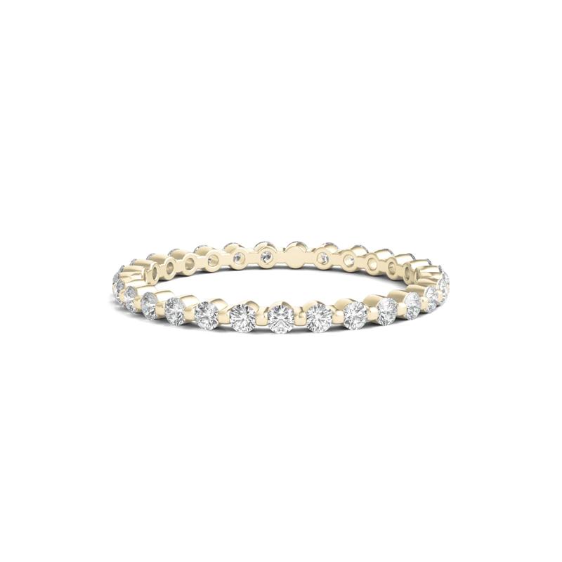 Round Brilliant-Cut Lab Grown Diamond Eternity Band in 14k Yellow Gold &#40;1/2 ct. tw.&#41; – Image 1 of 3