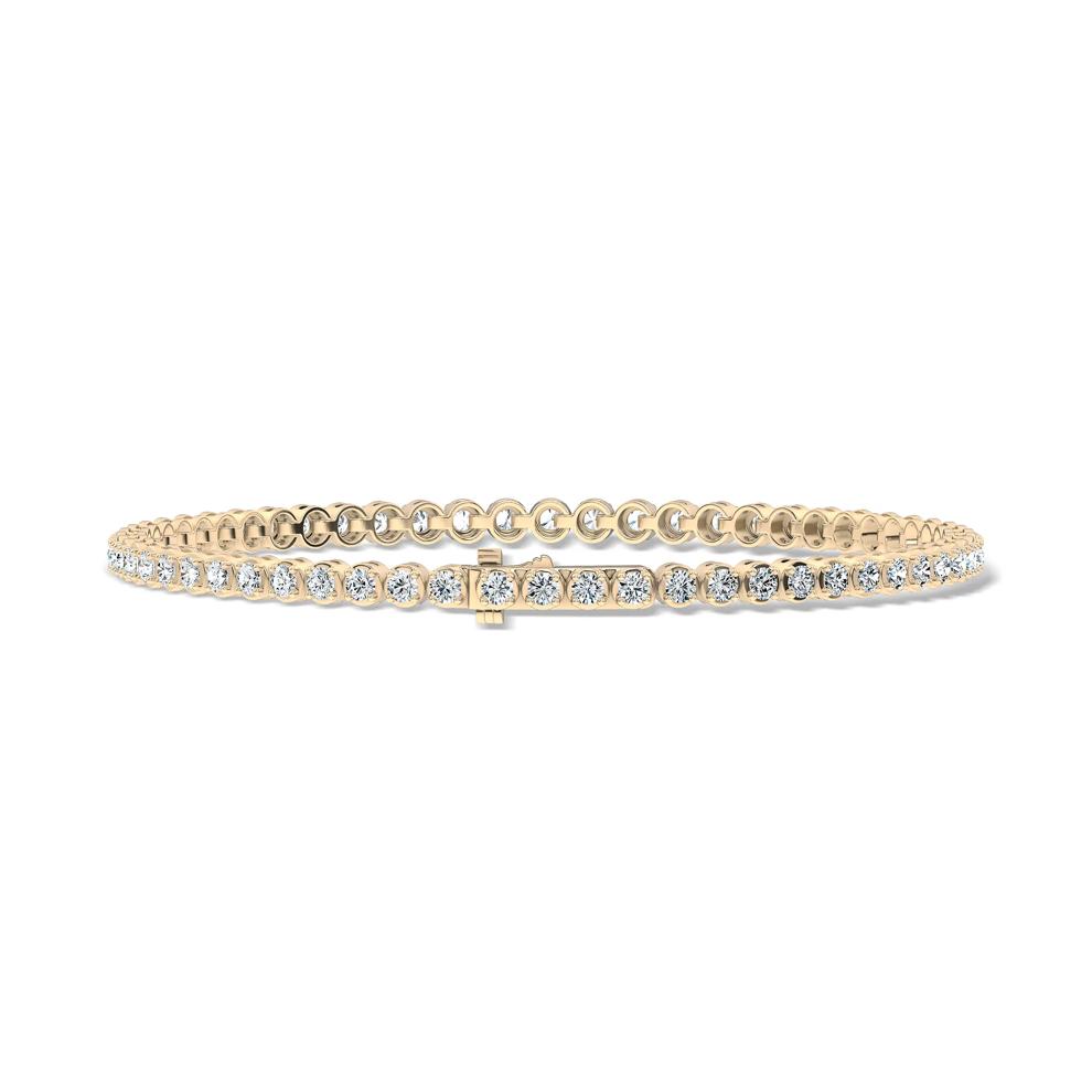 Diamond Tennis Bracelet in 10K Yellow Gold, 7" (3 ct. tw.) – Image 2 of 2