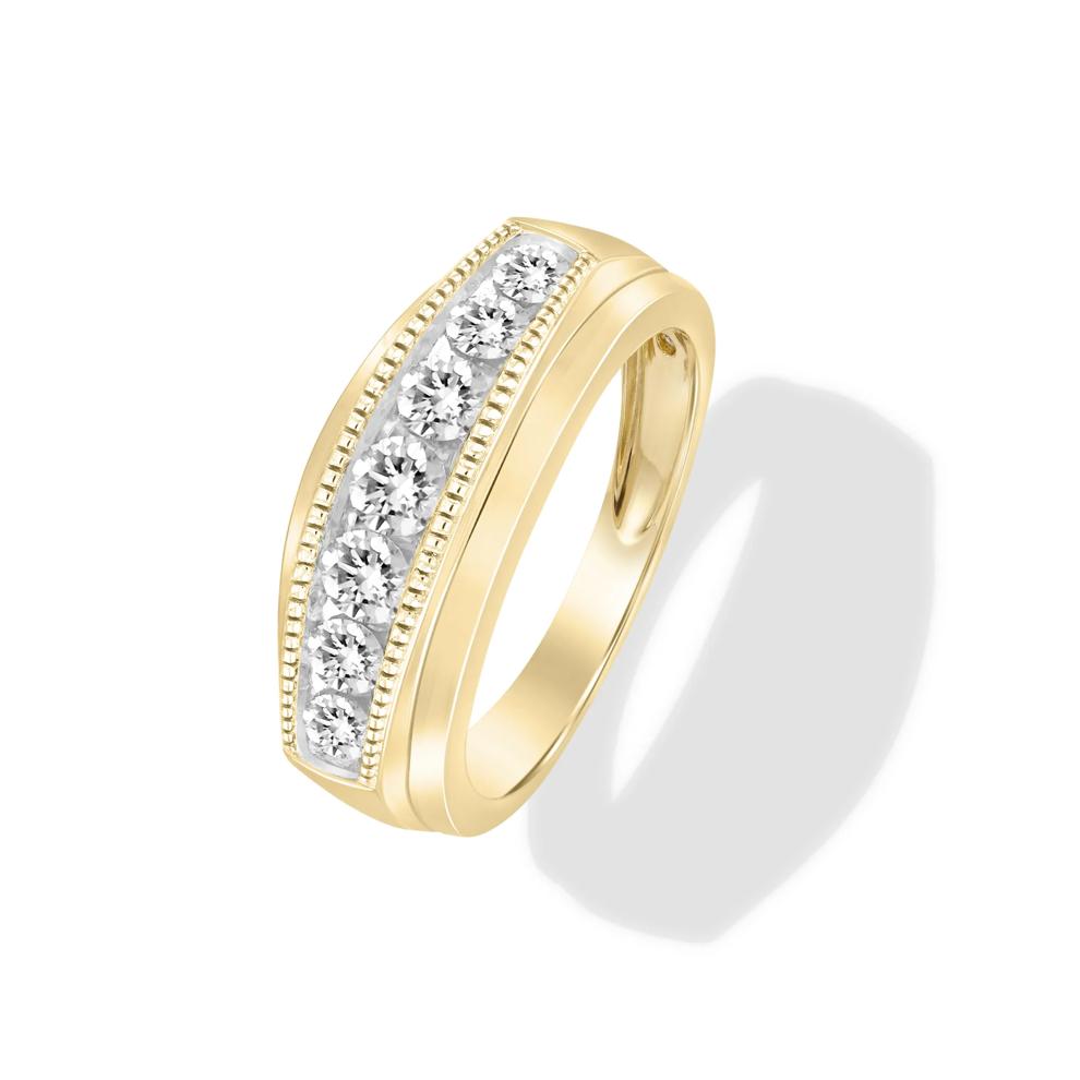 Men's Diamond Band in 10K Yellow Gold (1 ct. tw.) – Image 4 of 4