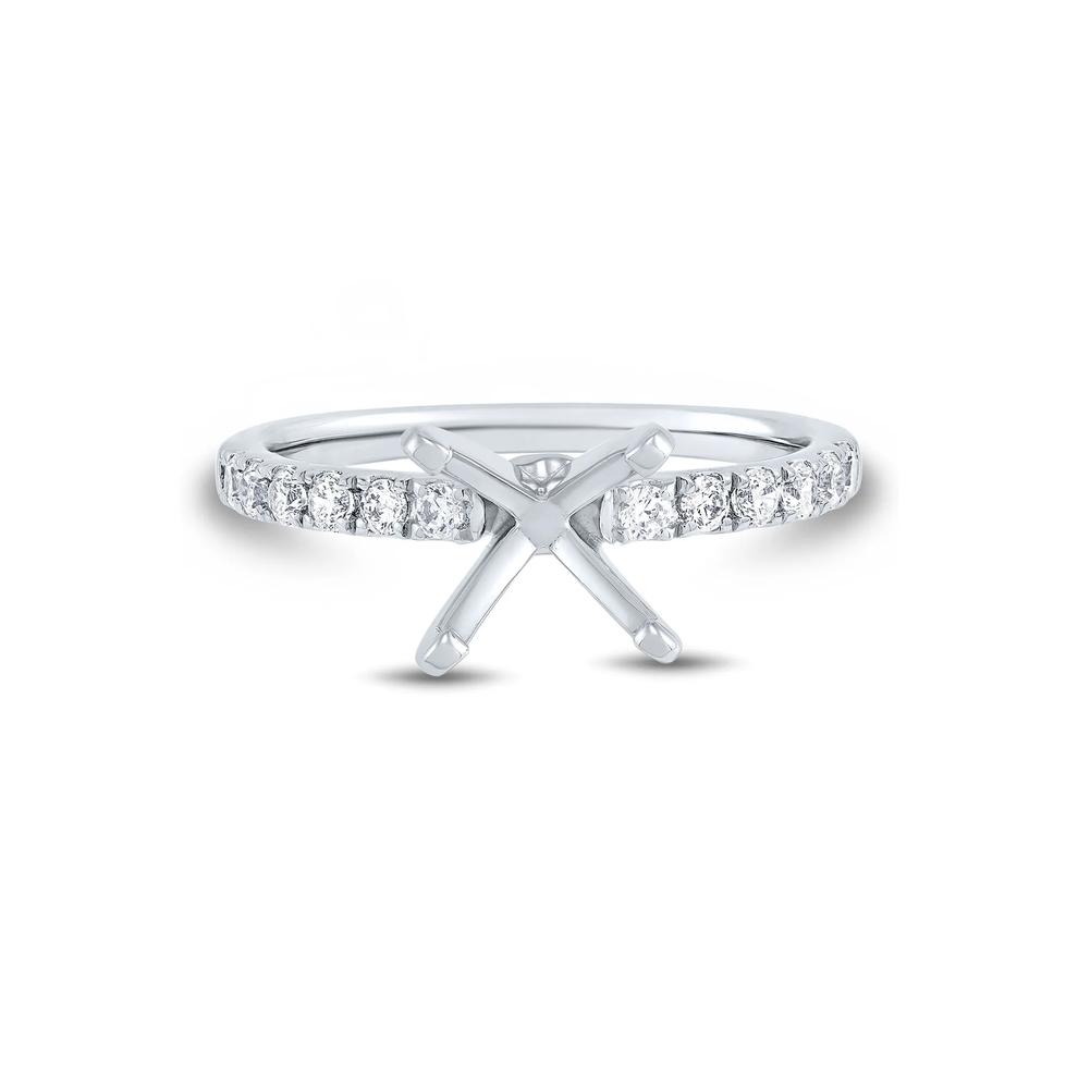 Lab Grown Diamond Semi-Mount Engagement Ring in 14K White Gold  (1/3 ct. tw) (Setting Only) – Image 1 of 6