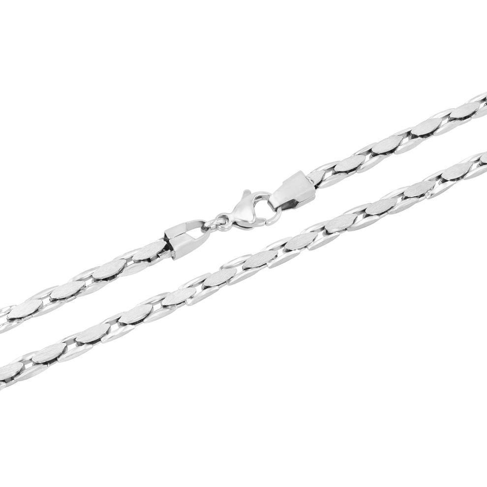 Polished &amp; Brushed Flat Anchor Chain in Stainless Steel, 24" – Image 2 of 3