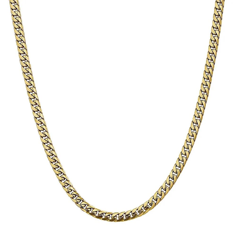 Domed Curb Chain in 14K Yellow Gold, 24" – Image 1 of 2