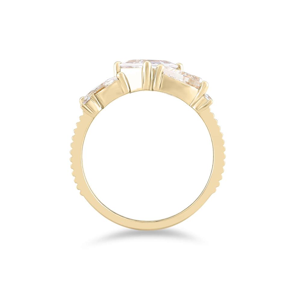 Lab Grown Diamond Mixed Shape Band in 14K Yellow Gold (2 1/2 ct. tw.) – Image 2 of 4