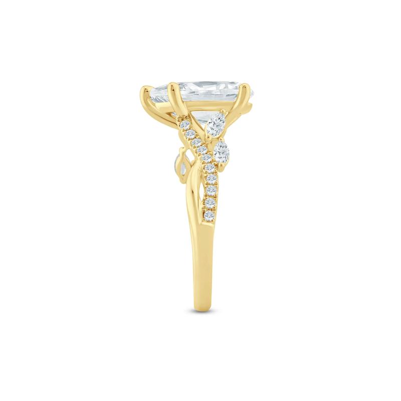Leah Lab Grown Diamond Engagement Ring in 14K Yellow Gold (3 1/3 ct. tw.) – Image 3 of 3