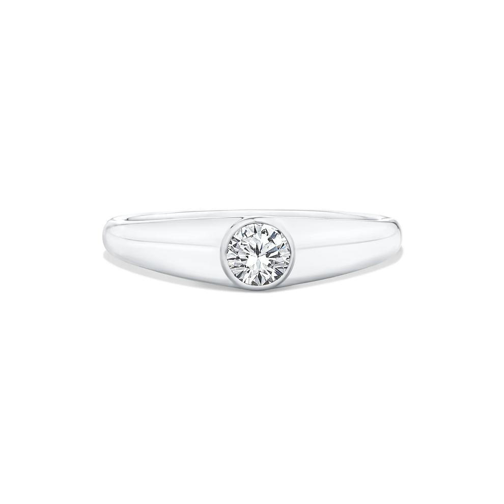 Lab Grown Diamond Round Promise Ring in 10K White Gold (1/3 ct. tw.) – Image 1 of 2