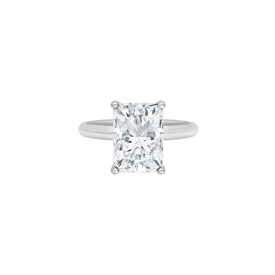Lab Grown Diamond Radiant-Cut Solitaire Ring in Platinum (4 ct.)