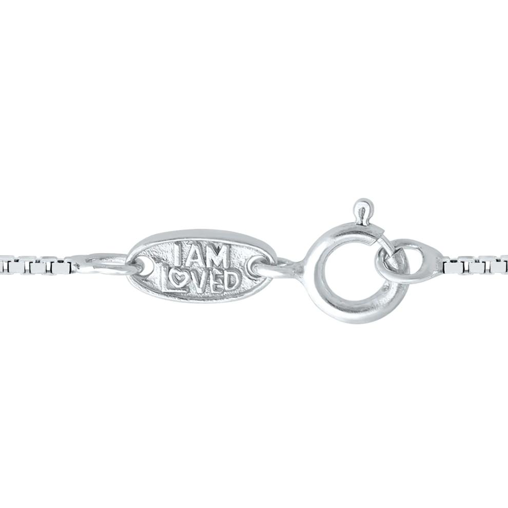 Diamond Accent Angel Pendant in Sterling Silver and 14K Rose Gold – Image 3 of 4