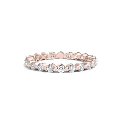 Round Brilliant-Cut Lab Grown Diamond Eternity Band in 14k Rose Gold (1 ct. tw.)