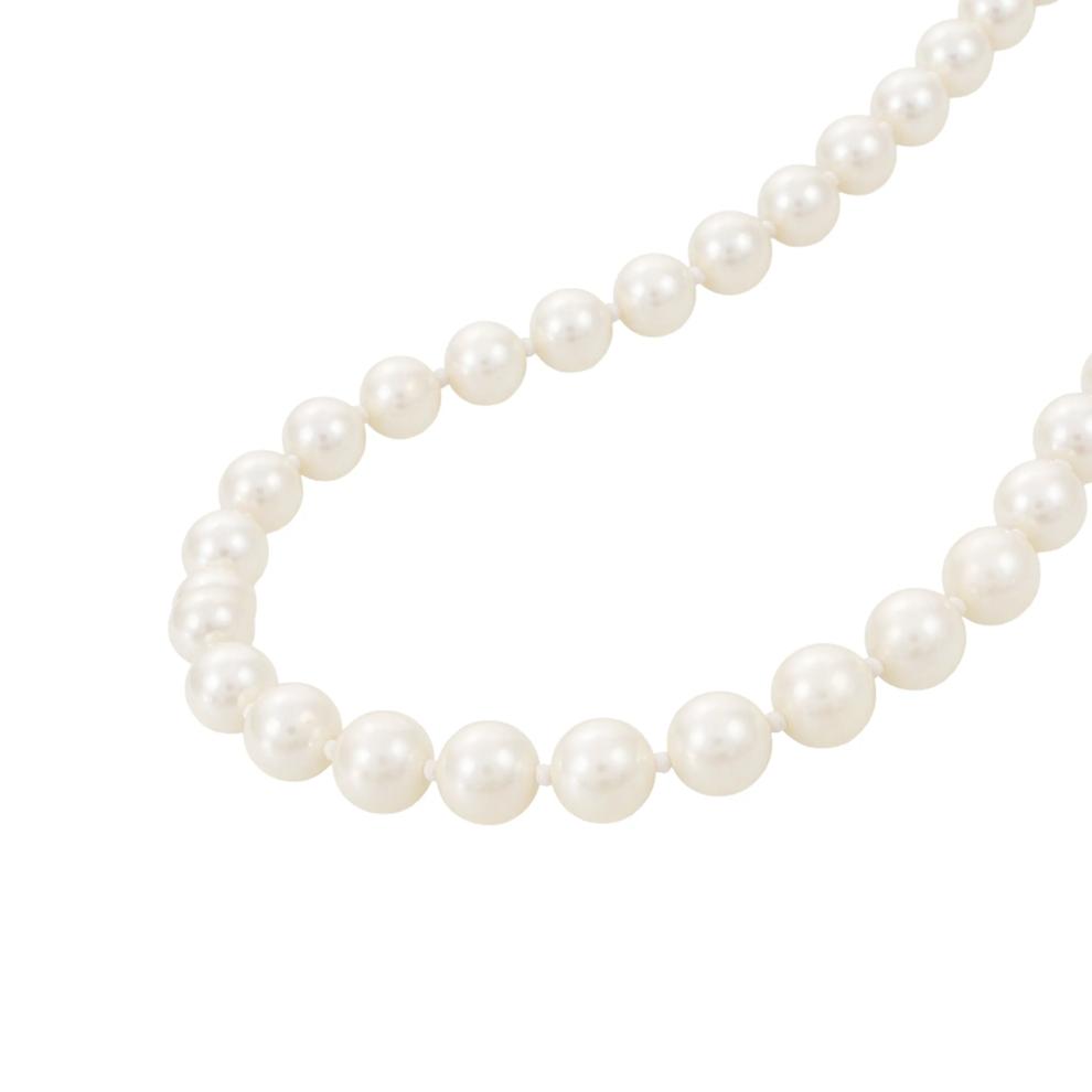 Cultured Freshwater Pearl Necklace in 14K Yellow Gold, 6 mm, 18&rdquo; – Image 4 of 4