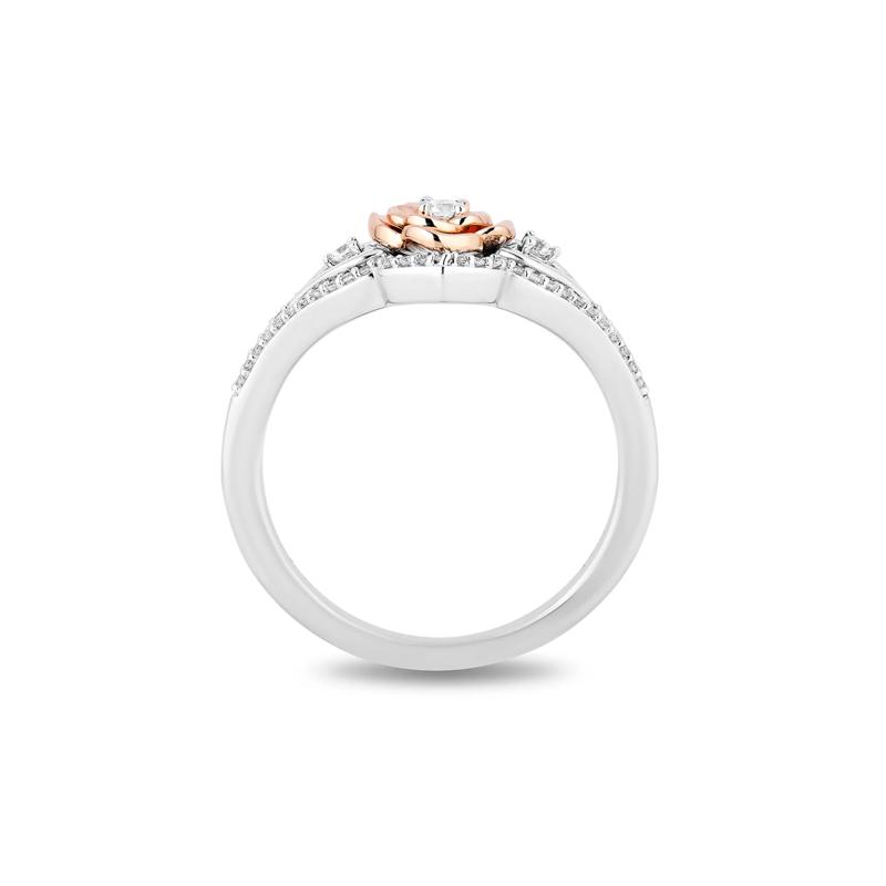Diamond &quot;Belle&quot; Rose Ring in Sterling Silver &amp; 10K Rose Gold &#40;1/5 ct. tw.&#41; – Image 2 of 4