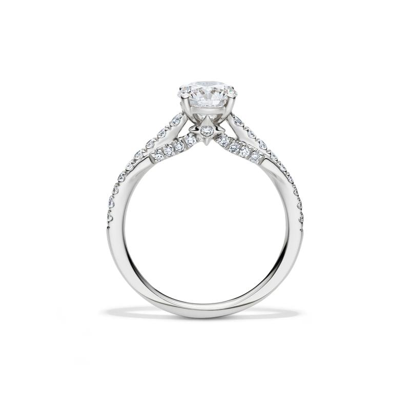 Honour Round Lab Grown Diamond Engagement Ring in Platinum &#40;1 1/3 ct. tw.&#41;  – Image 2 of 6