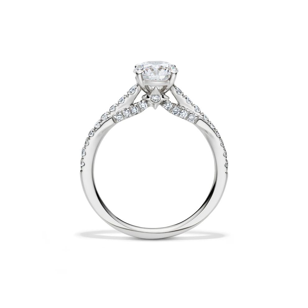 Honour Round Lab Grown Diamond Engagement Ring in Platinum (1 1/3 ct. tw.)  – Image 2 of 5