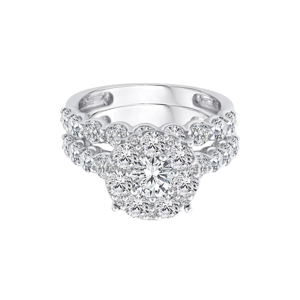 Diamond Composite Engagement Ring Set in 10K White Gold (3 ct. tw.) – Image 1 of 3