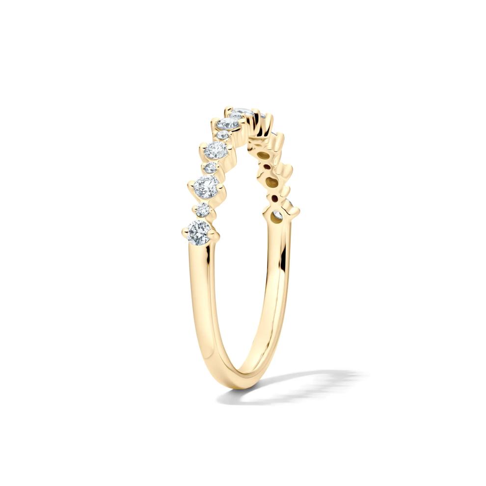 Lab Grown Diamond Prong Stack Band in 10K Yellow Gold (1/4 ct. tw.) – Image 3 of 4